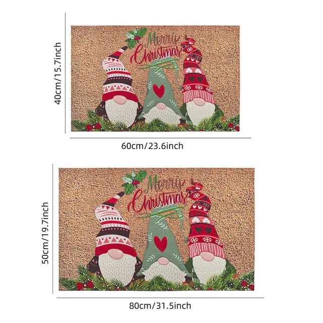 Christmas Cartoon Dwarf Door Mat 3
