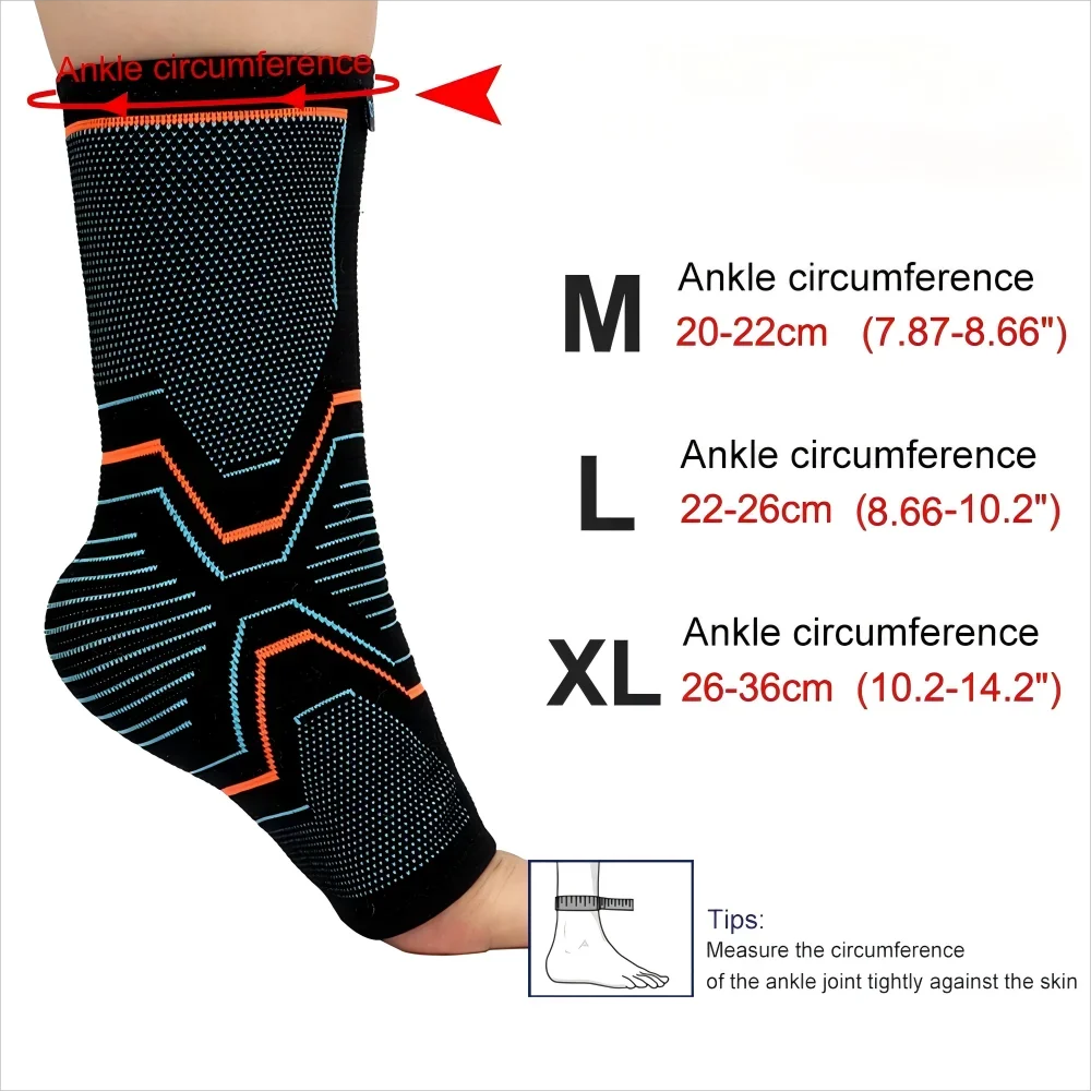 Arthritis Foot Sleeve Ankle Brace for Sprained Ankle Compression Sleeve - Plantar Fasciitis Relief Brace,Stabilizing Ankle Wrap