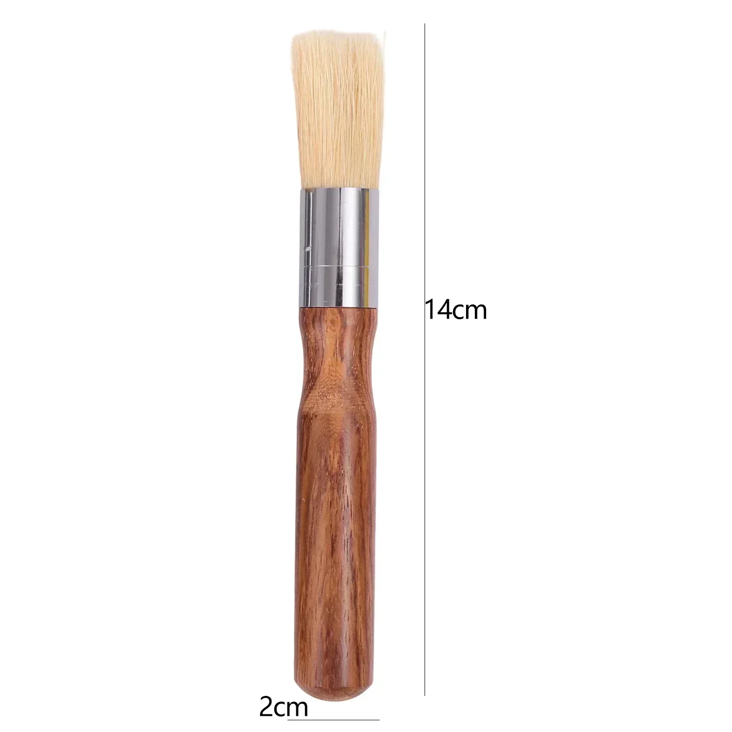 Espresso Machine Natural Bristle Cleaning Brush with Wooden Handle