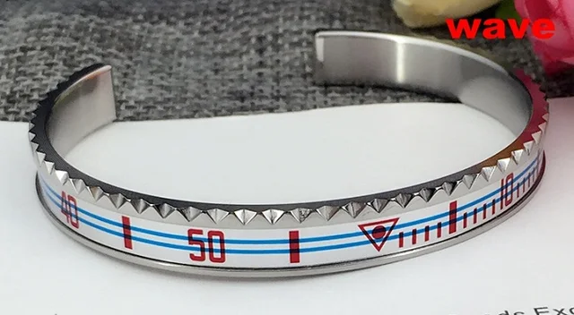 2021 Dial Steel Speedometer Bracelets & Bangles bracciale uomo Stainless Steel Bangles Cuff Bangle Bezel Pulseiras Bijoux 12