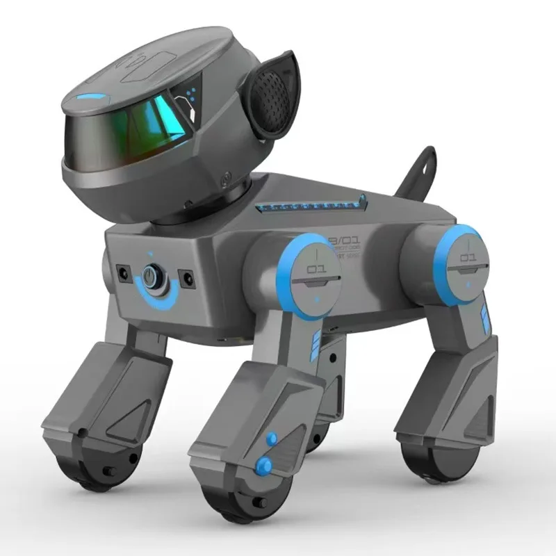 Cane Robot Intelligente AI con Controllo Gestuale e Tattile, Altoparlante Bluetooth, Funzione Canto, Illuminazione Programmabile, Giocattolo Interattivo per Bambini dai 6 Anni in su - immagine 5