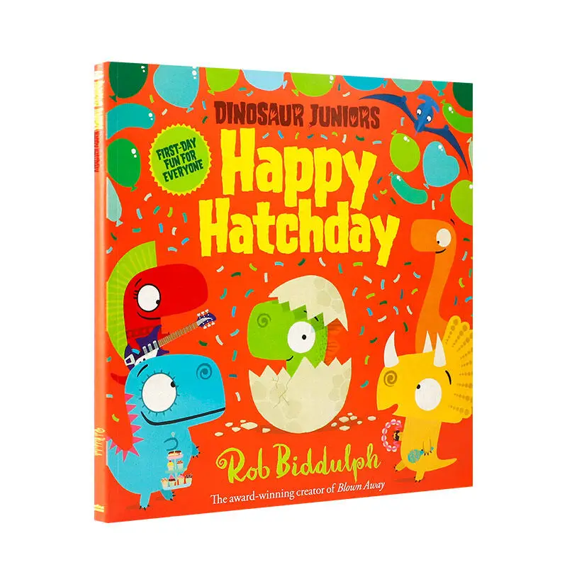 

MiluMilu English Original Picture Book Dinosaur Juniors (1) — HAPPY HATCHDAY Teenager （1）-- Happy Birthday 3-5 Young