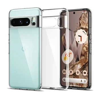 Original Ultra Thin Silicone Soft Case For Google Pixel 9 8 7 6 Pro 7A 6A Transparent Crystal Clear Back Shell Shockproof Cover