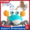 Dancing Crab Run Away Toy for Babies Crawling Interactive Escape Crabs Sensing Toys Baby Birthday Gifts with Music Toddle Box 1