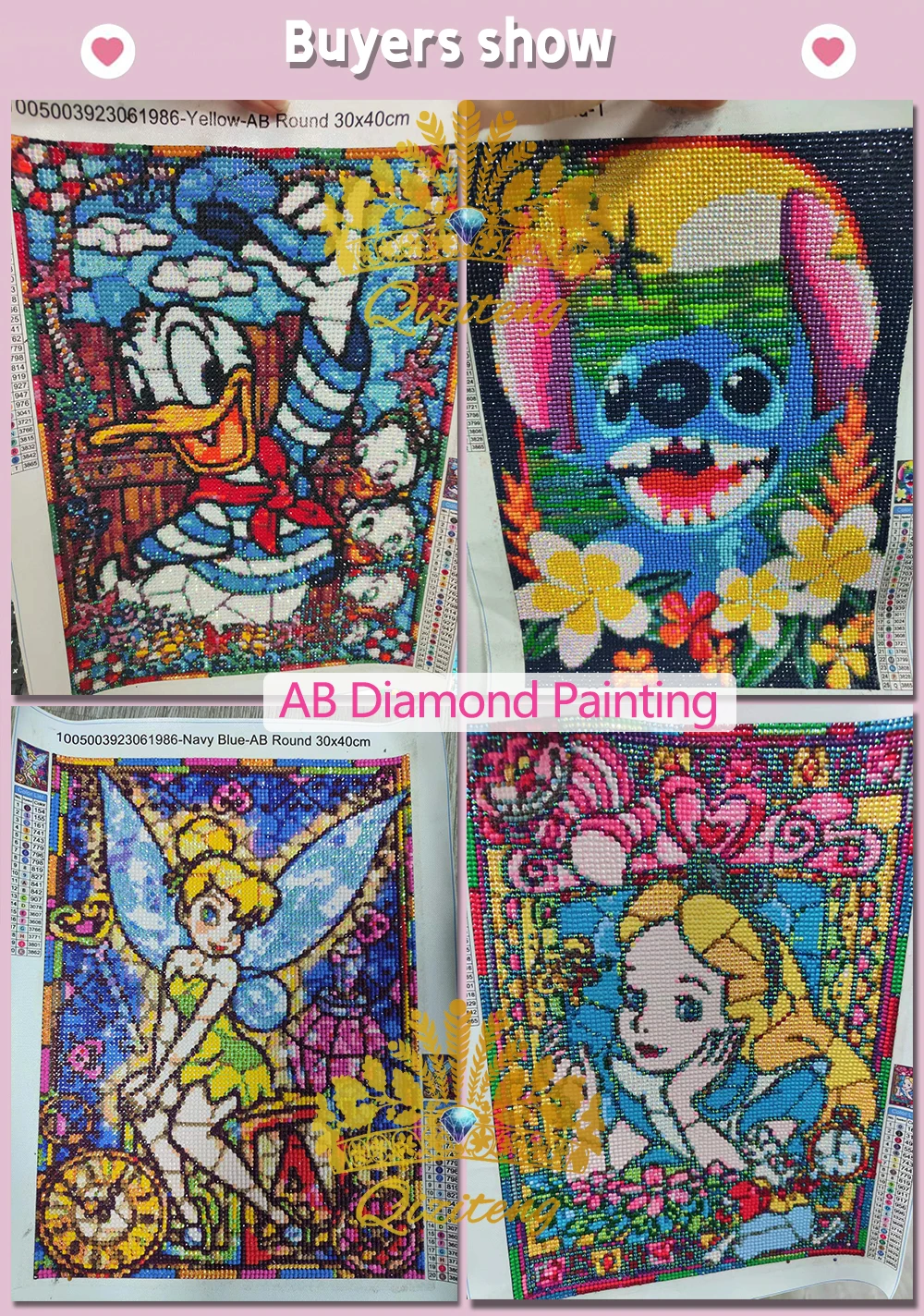 Disney Diamond Painting Cartoon Characters Set Hobby Art 5D DIY Round Drill Fairy Princess Diamond Mosaic Embroidery Home Decor