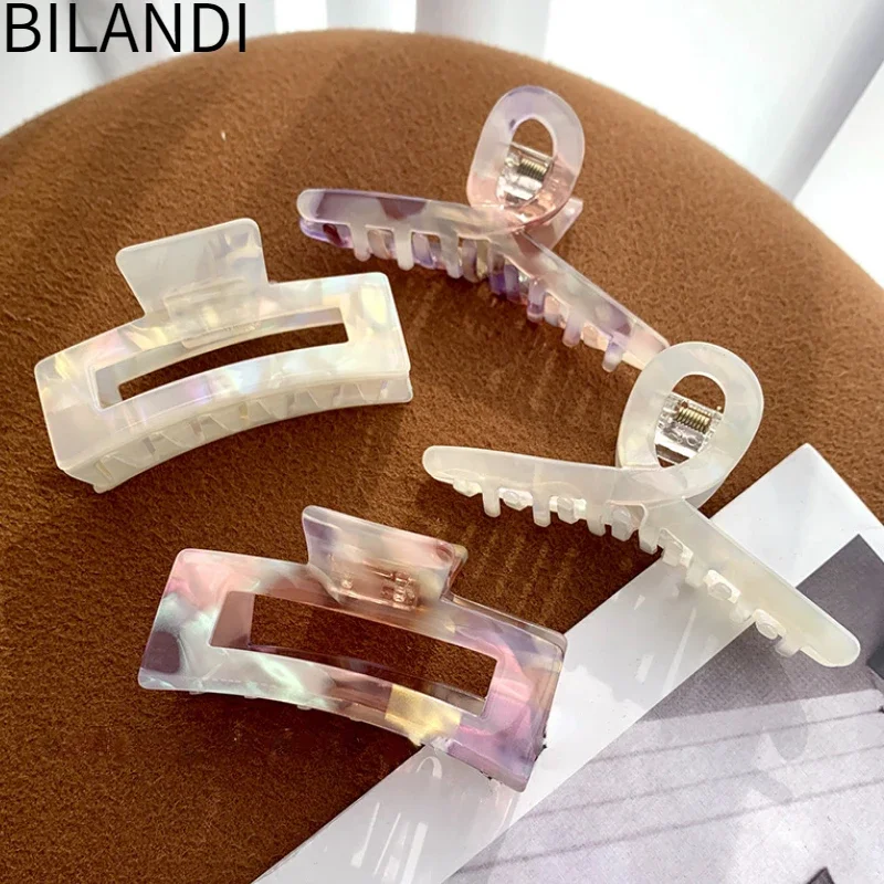Hair Accessory Bilandi Acetate Hair Clip for Women Girl Head Hairpin Resin Hair Claw Headdress Female Jewelry Accessories
