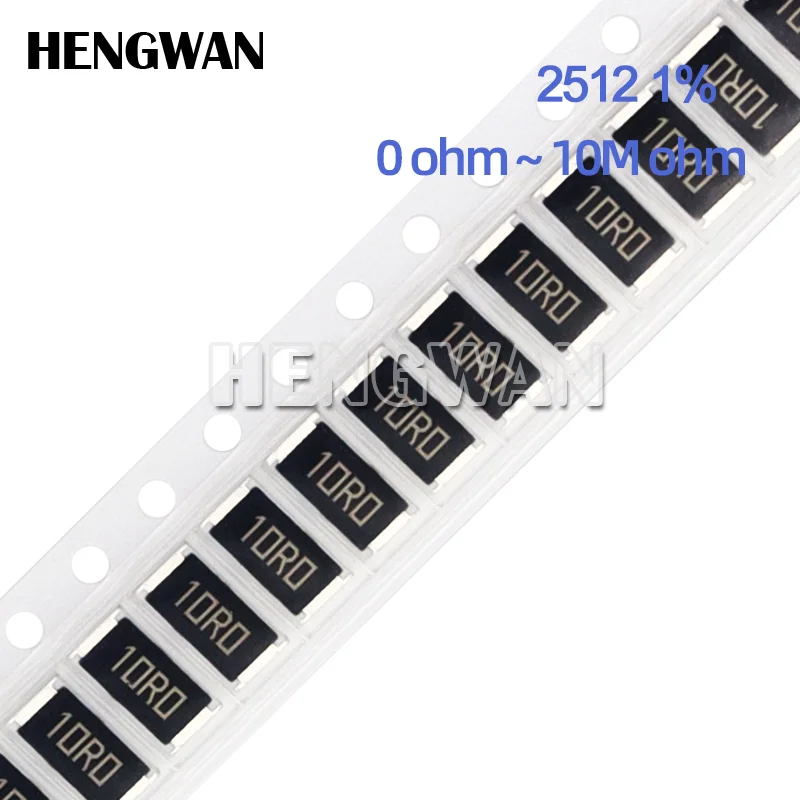 

50 шт. 2512 SMD резистор 0R - 10M 1W 0 1 10 1% 100 150 220 Ом 1K 330 K 10K 470 K 1R 10R 100R 150R 220R 330R 470R 1M