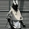 2024 Hip Hop Punk Techwear Short Jacket Hooded Cloak Men Women Multi Pockets Functional Pullover Jacket Street Casual Coat 2