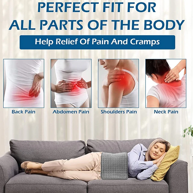 Electric Heating Pad Massager Therapy for Body Abdomen Back Pain Relief  Winter Warmer Blanket Thermal Massage