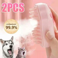 3 in 1 Cat Dog Steamy Brush Steam Brush Electric Sprayer for Massage Pet Grooming Tool Shedding Electric Sprays Massage Combs 1