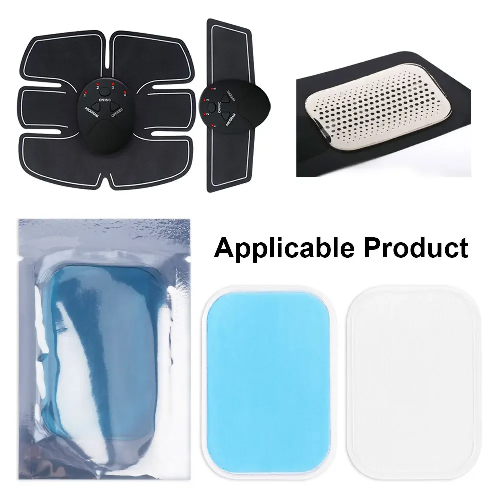 Massage Gel Pads EMS Gel Pads for EMS Trainer Abdominal Stickers Fitness Hydrogel for Abdomen Muscle Stimulator Slimming Massage Machine