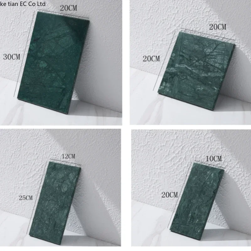 1pcs Natural green marble jewelry display rack display tray shop counter jewelry shooting props jewelry storage trays decorative 6