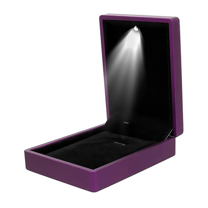 Elegant LED Light Jewelry Necklace & Bracelet Gift Display Box