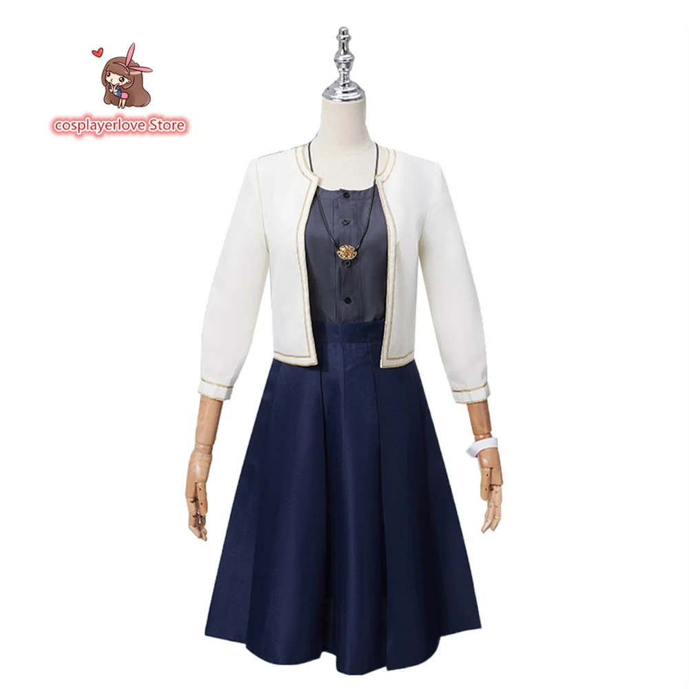 

Yor Blair White casual dress Cosplay Costume Halloween Christmas Costume