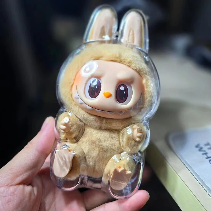 1Pc Transparent Portable Doll Organizer Box Protective Acrylic