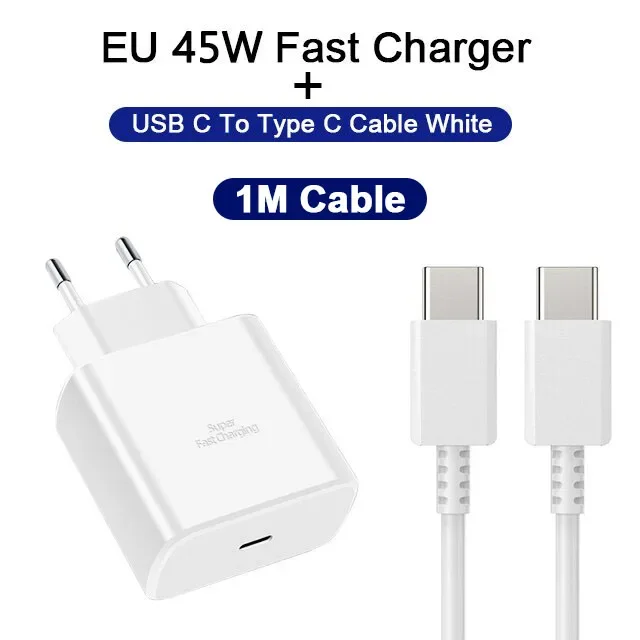 ตัวเลือกสินค้า สายชาร์จ USB Type-C 45W PD สำหรับ Samsung S22/S23 Ultra