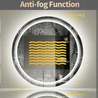 LUVODI Round Illuminate Bathroom Mirror Circle Washroom Toliet Wash Basin Fogless Vanity Mirror Waterproof - Image 4