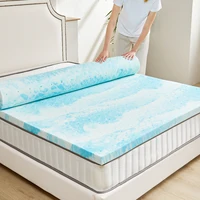 JHK 2-3 Inch Memory Foam Mattress Topper Queen Size Thick Gel  Cooling Mattress Soft and Breathable Bed Topper Bedroom Furniture 2