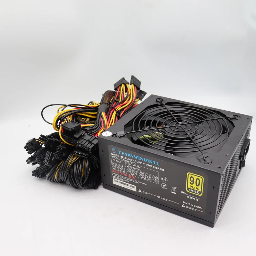 マイニング電源 2000W ユニット 200v と100v