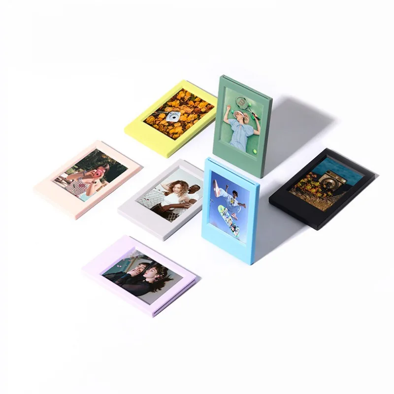 Suitable For Polaroid Mini 3 Inch Classic Vertical Picture Frame Creative Seven-color Set Color Photo Frame Table photo frame 1pc