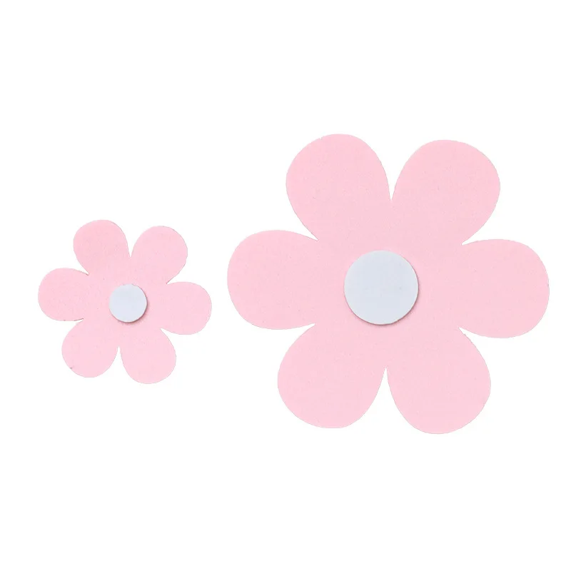 Jeffdad 24 plettri rosa cipria margherita festa topper cupcake