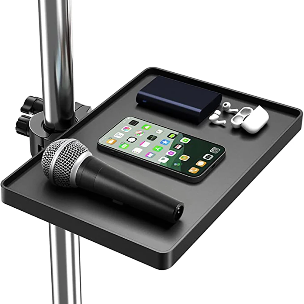Sh-bandeja de Telefone Móvel de Montagem no Chão Suporte de Transmissão ao Vivo Placa de Som Bandeja de Microfone Armazenamento de Metal 175 cm x 24cm - Image 2