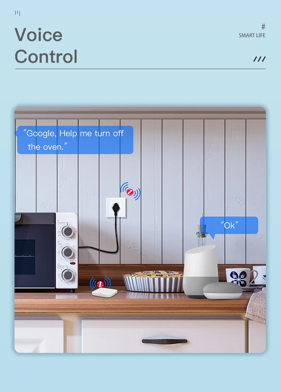 Bseed EU Zigbee Energy Monitor Tomada De