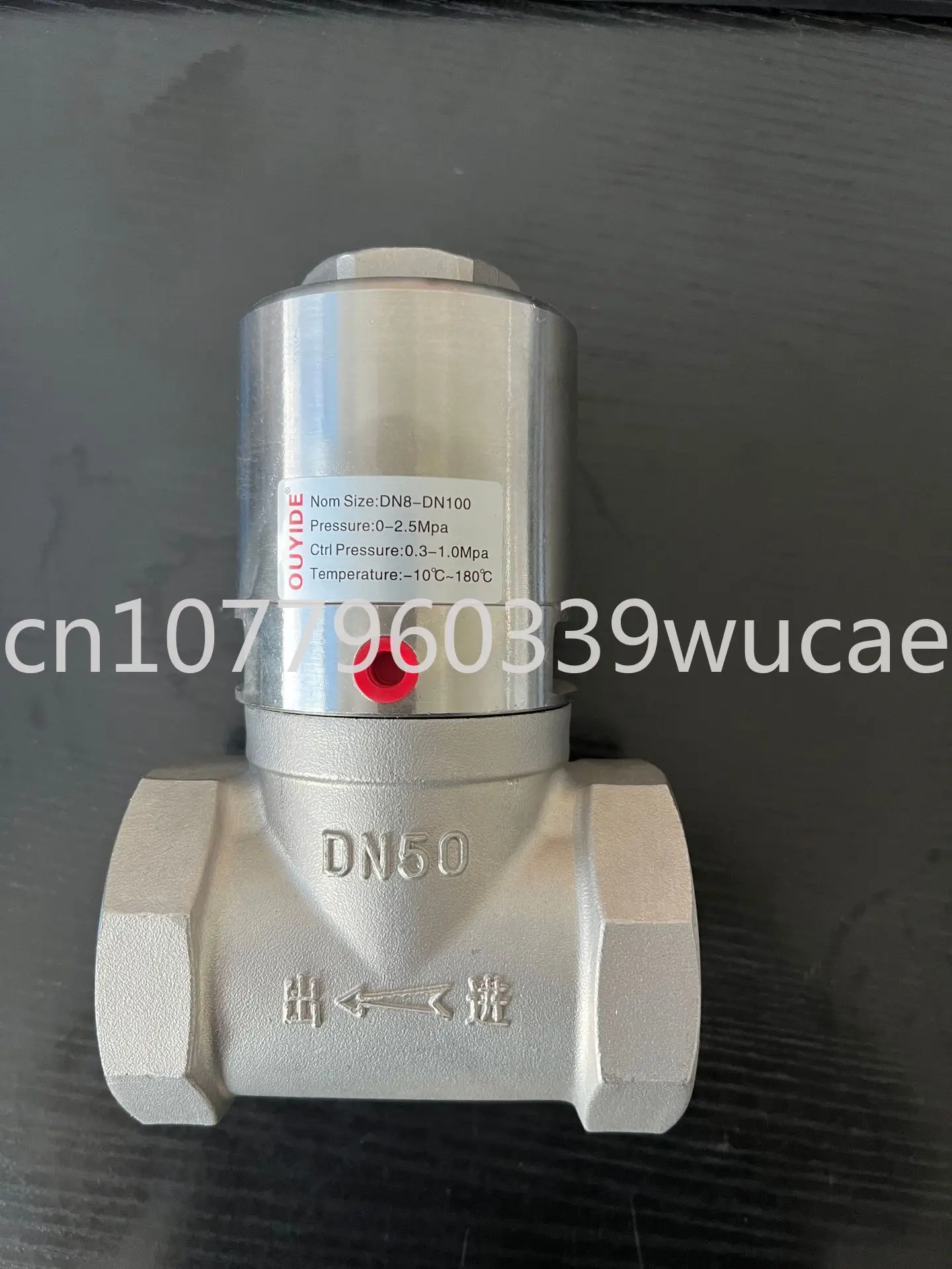 

201-304 stainless steel pneumatic shut-off valve switch dedicated to dry sprinkler trucks DN50