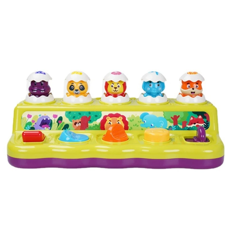 

Electric Pop-Up Animal Toy Hand-Eye Coordination Learning Playset for Boy Girl