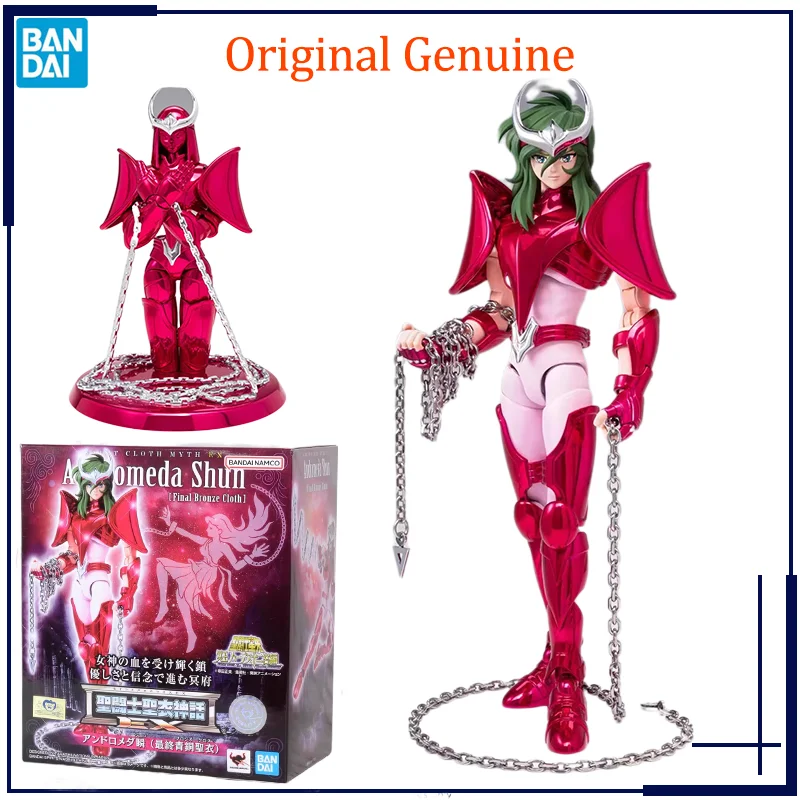 Original Genuine Saint Cloth Myth Ex Bronze Saint Andromeda Shun Final Bronze Cloth Bandai Anime Model Toys Action Figure Gifts