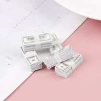 1/12 Scale Creative Mini Dollars Money Miniature Banknotes Children Toys Gifts Dollhouse Miniature Accessories 1
