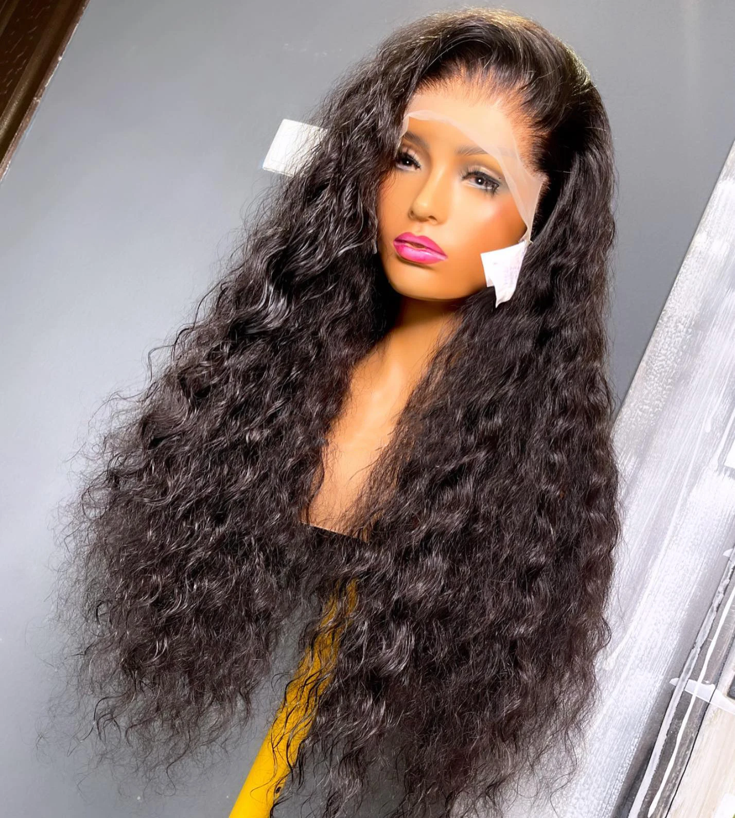 200 High Density Water Wave Lace Front Wig 100% Human Hair Wigs 13x4 Frontal Brazilian Glueless Remy Pre Plucked For Women |
