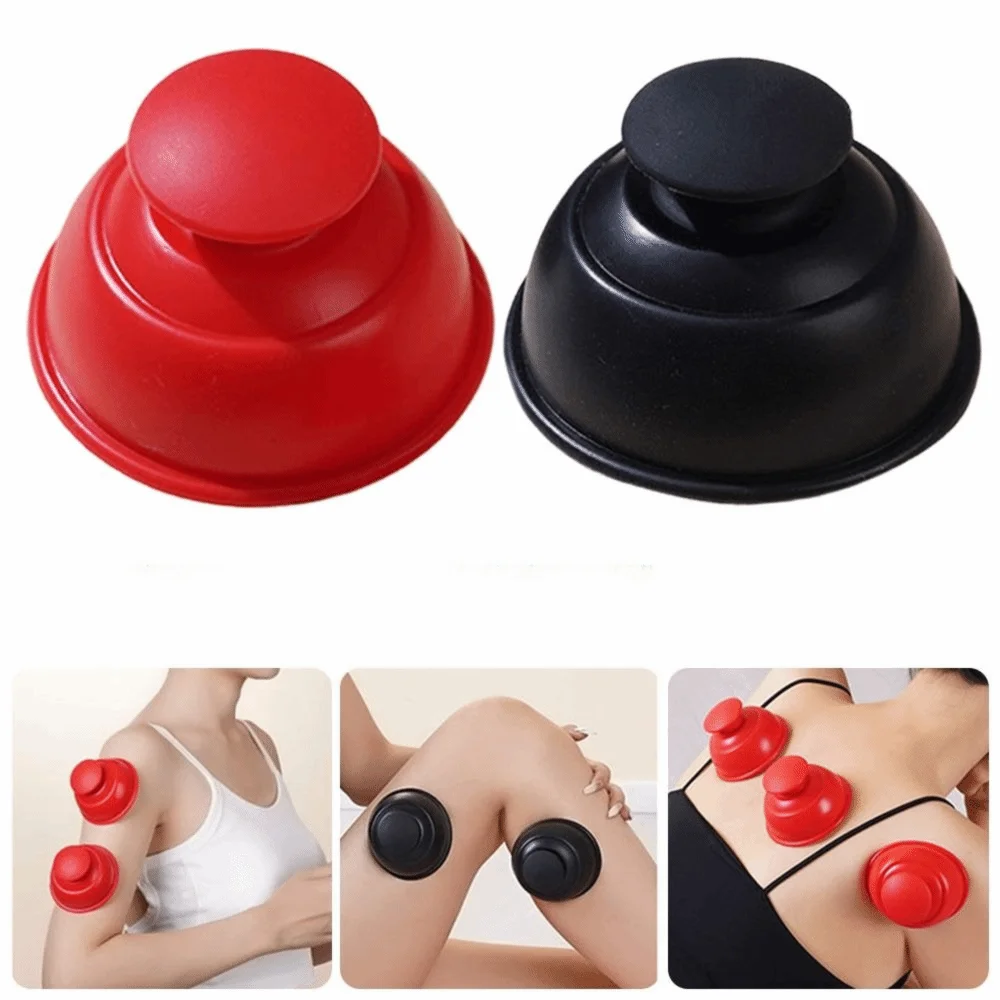 Durable Silicone Vacuum Cupping Press Type Scraping Silicone Cupper Anti Cellulite Therapy Masajeador