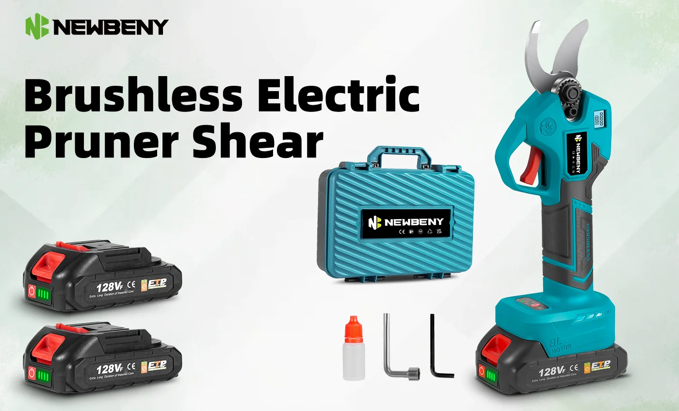 NEWBENY 30mm Kabellose Bürstenlose Elektrische Astschere mit 4 Gängen für Obstbäume, Garten und Bonsai, Kompatibel mit Makita-Akkus – Detail 4