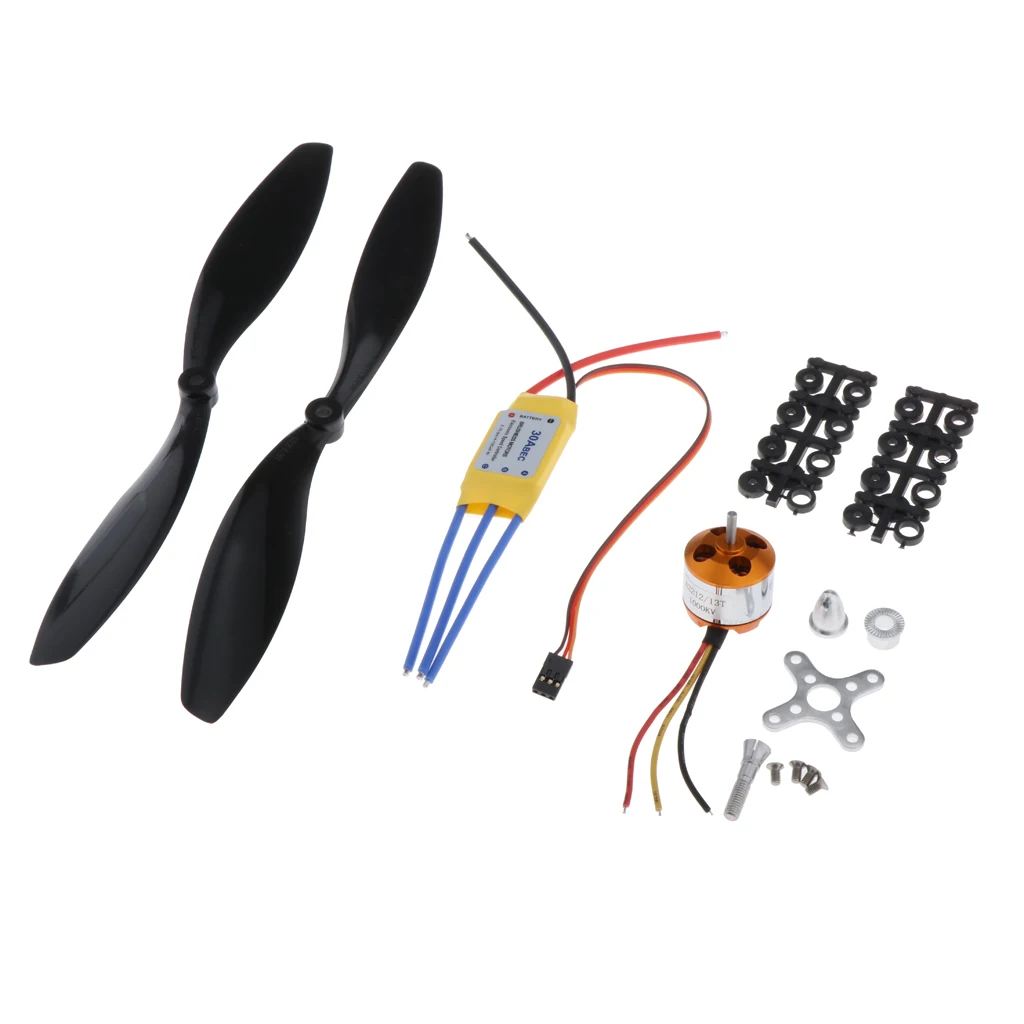 Motor Sumergible Sin Escobillas 1000KV Para Barcos Y Submarinos RC | Con Hélice De 4 Palas Y Sistema De Refrigeración