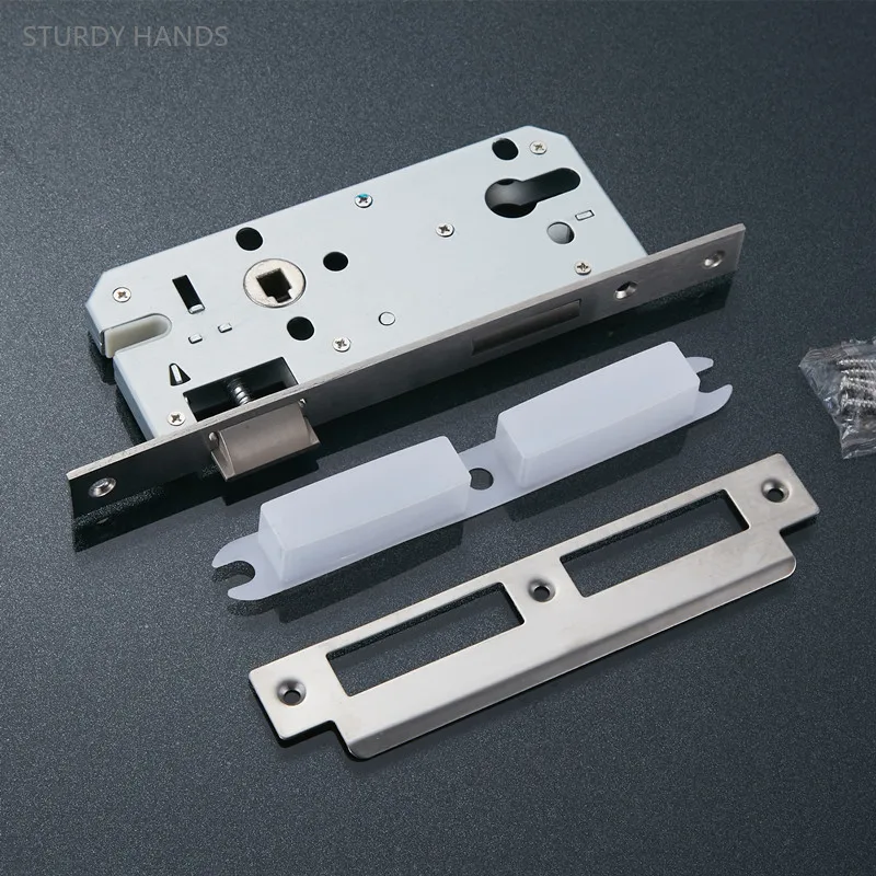 85-45 Stainless Steel Security Door Lock Bodys Silent Tongue Mechanical Lock Body Household Hardware Accessories Cylinder