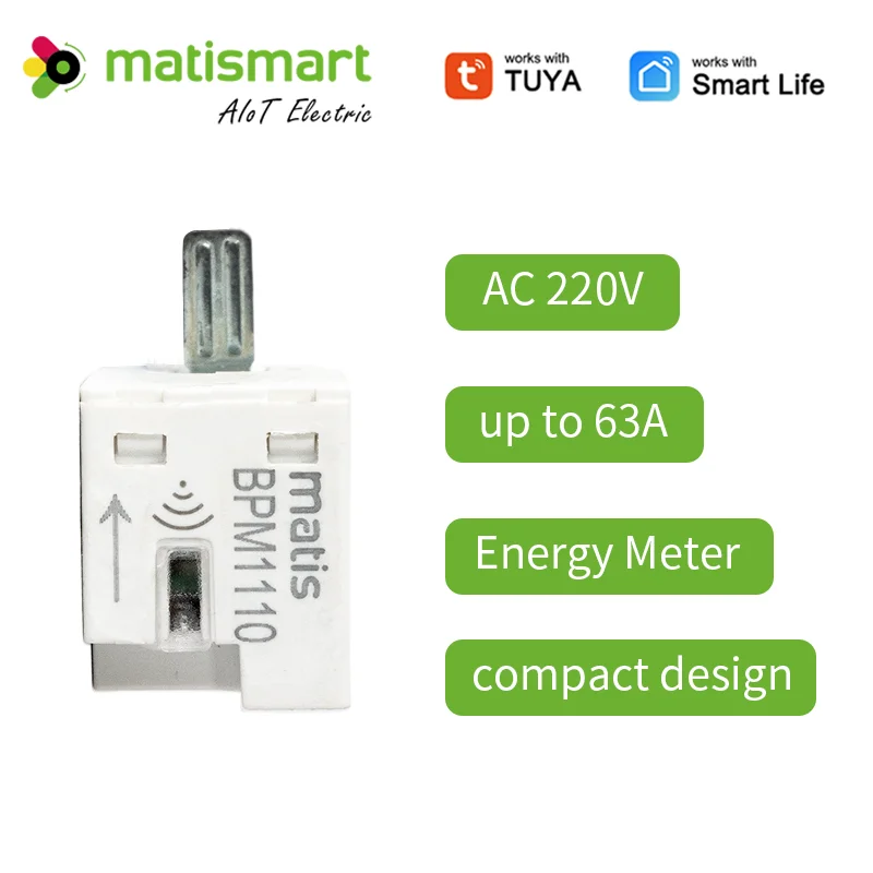 matismart BPM1110 Tuya Energy Sensor for MCB single phase