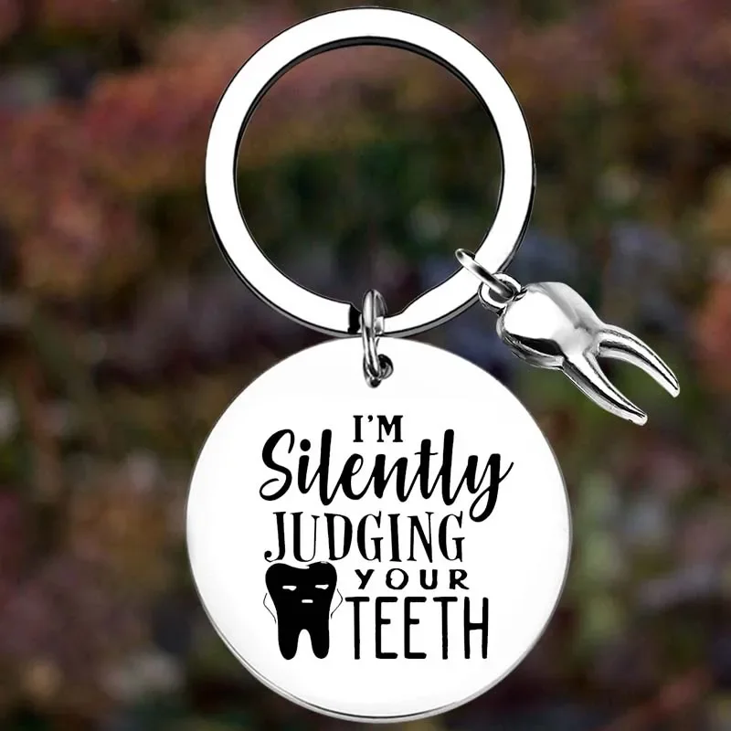 

Metal Dentist Gift Dental Hygienist Gift Keychain Dental Assistant Gift Key Chain Pendant Jewelry Dental Graduation gifts