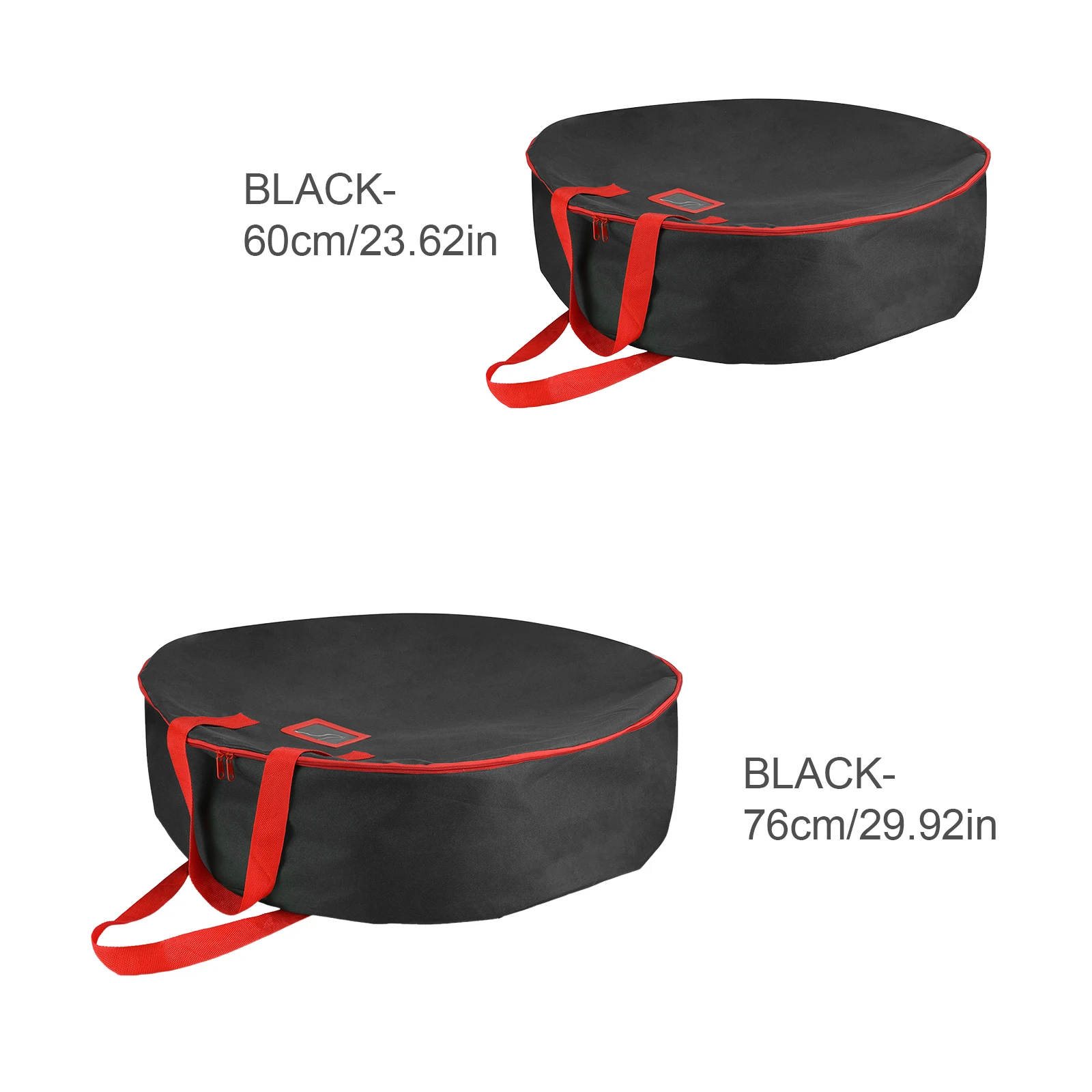 Storage Bag Wreath Container Handles Canvas Oxford Cloth Christmas Party Decoration Zippered Clean Up Home Supply Organized Bags