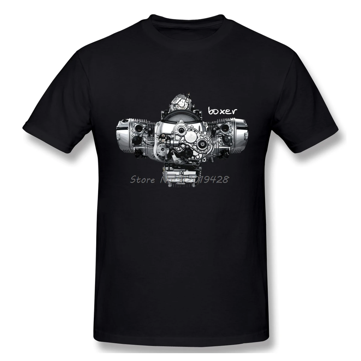 T Shirts Men Sports Tops Boxer Engine R1200gs 1200 Gs R Adventure R1200rt Rt R R1200r Summer Cotton Fashion