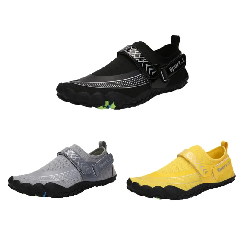 Men Women Comfortable Aqua Shoes Quick-Dry Beach Barefoot Water Shoes Breathable Upstream Antiskid Outdoor Sports Wading