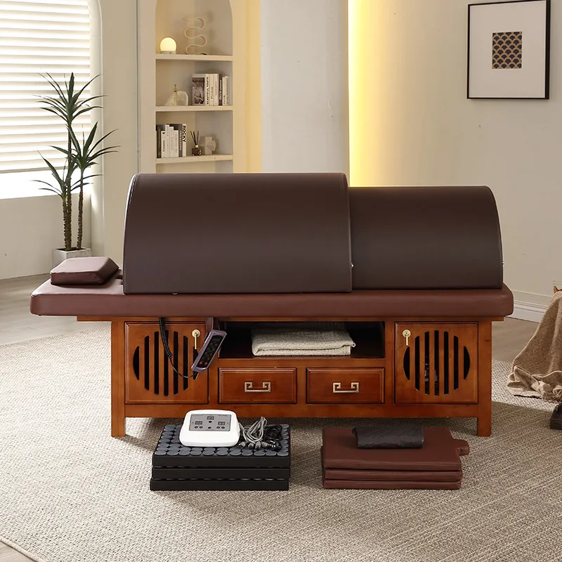 Lounger Wooden Massage Table Salon Professional Spa Tattoo Cosmetic Bed Pedicurel Lash Table Pliante Salon Furniture XR50AM