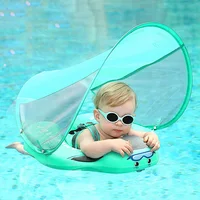 Baby Swimming Float Seat with Canopy Sunshade Inflatable Infant Safety for Pool Beach Swim Floaties Ring Accessories Summer Toy 1
