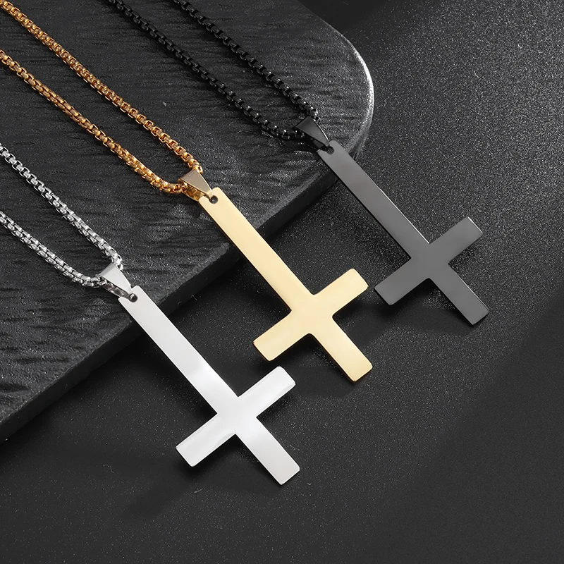 Only Faith Collana Con Croce In Acciaio Inossidabile 316L Per Donna, Catena Sottile Regolabile 40-45 Cm, Gioiello Di Fede Con Confezione Regalo - Prodotto In Spagna