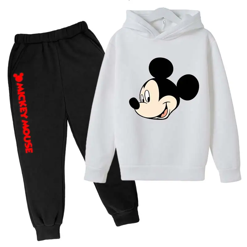 thumbnail image 1 of Conjunto de ropa de Minnie Mouse para niñas pequeñas con traje de otoño e invierno Conjunto de sudaderas con capucha de Mickey Mouse para niños pequeños Ropa para niños pequeños, 1 of 5