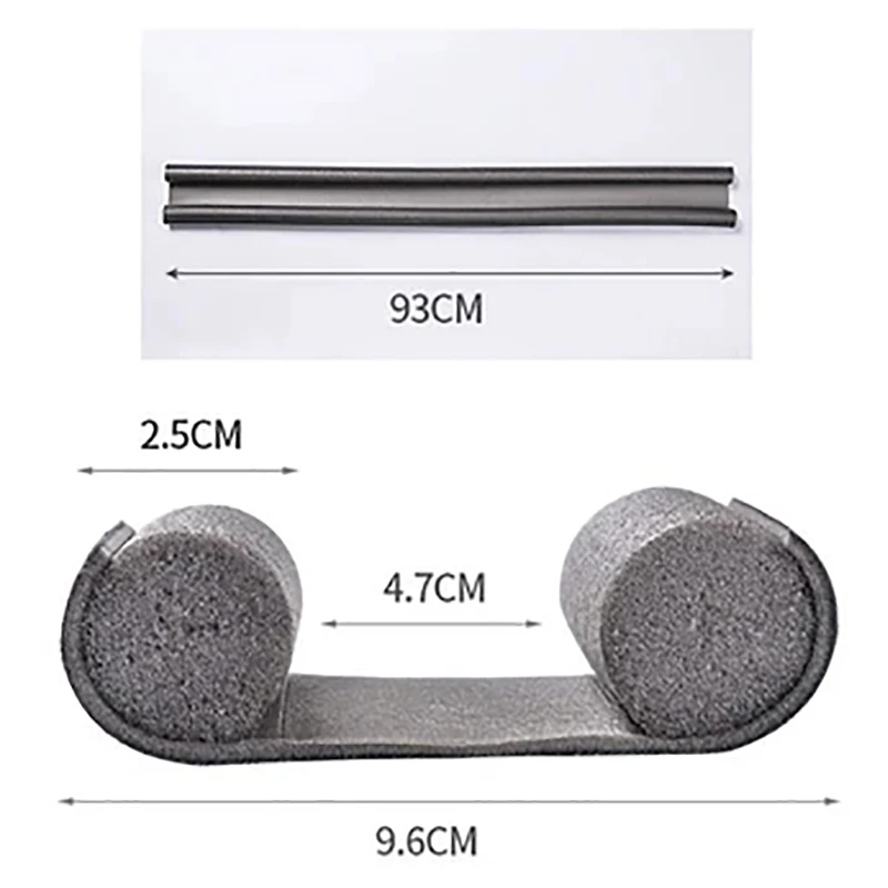Door Seal Strip 1pc Waterproof Draught Excluder Stopper Door Bottom Guard Double Silicone Soundproof Flexible Wind Noise Reduction