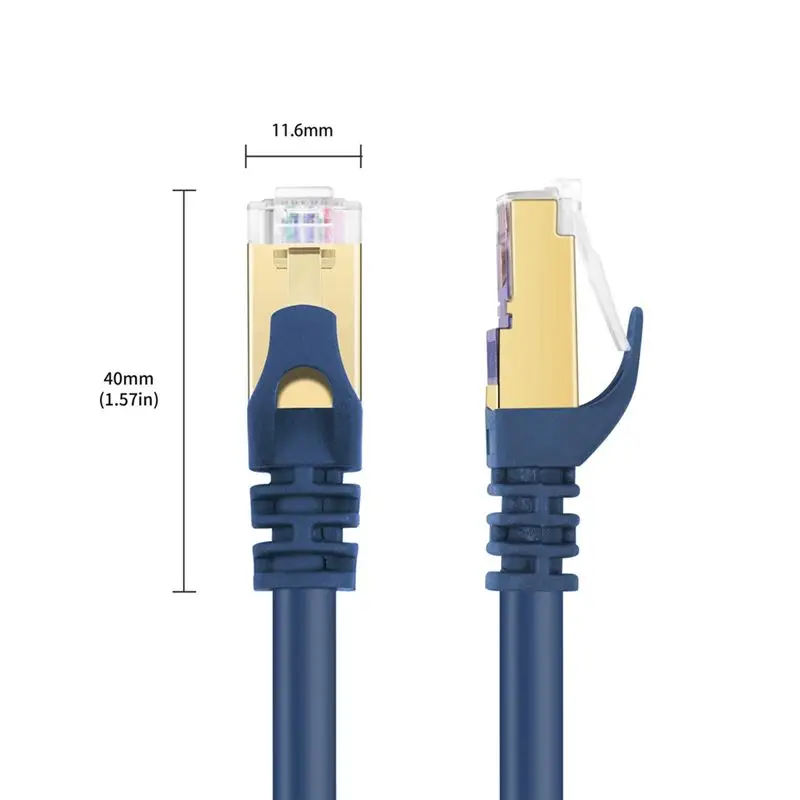 베스트셀러 Cat8 게이밍 고속 이더넷 케이블 40Gbps 2000Mhz 인터넷 네트워크 케이블 이더넷 5M Rj45
