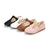 Baby Girls Mary Jane Dress Shoes T-Strap Cut-outs Leather Shoes Ballet Flats Princess Single Shoes Retro Party School Shoe 1