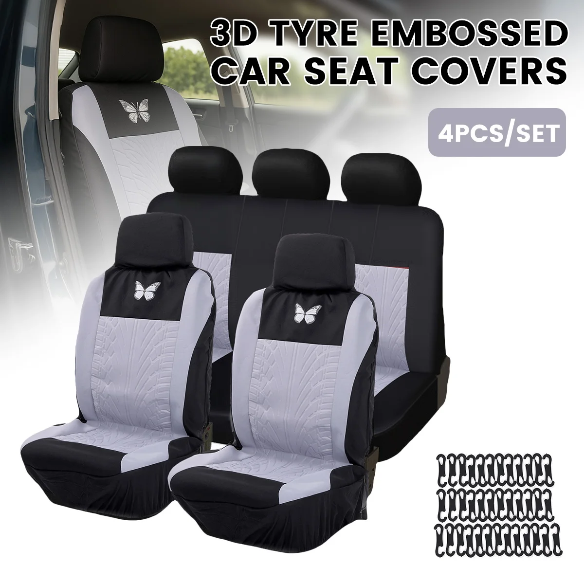 Universal Car Seat Covers Set Styling Protector