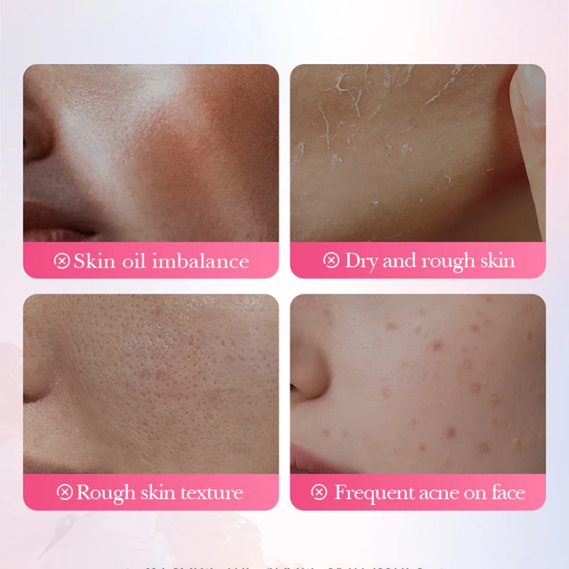 SADOER Sakura Salicylic Acid Face Mask Moisturizing Anti Acne Hydrating Oil Control Anti-Aging Facial Masks Sheet Mask Skin Care